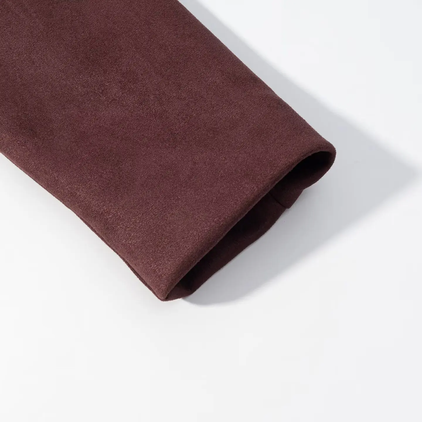 Women Maillard Style Shawl Collar Faux Suede Blazer Jacket Wide Shoulder One Button Elastic Back Slim Waist Autumn Winter Coat