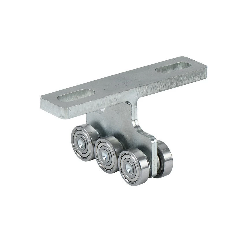 

Load-Bearing T Type Hanging Pulley Assembly Wheel Push-Pull Pulley Track Pulley Assembly 6-Wheel Trolley Assembly
