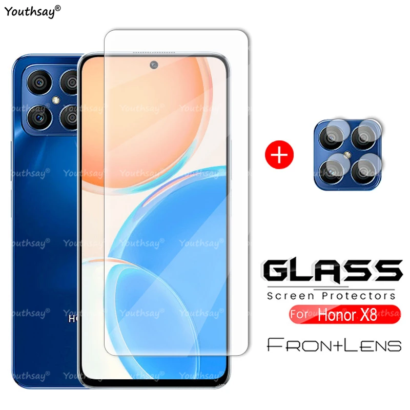 

For Honor X8 Glass Protector Film For Honor X8 5G Tempered Glass Screen Lens Camera For Honor X8 X10 10X Lite 8A X6S X6 Glass