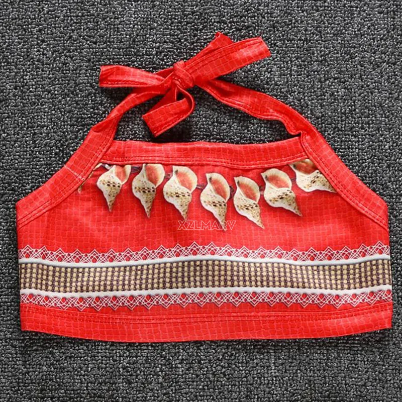 Moana Dress Kids Cosplay Girls Princess Vaiana Dress Children Birthday Party Costume with Necklace Pet Pig Chick Sets cosplay costume,kids girls dress