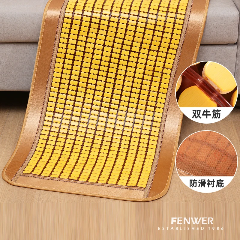 Cojín de sofá de bambú carbonizado FENWER, tapete de mahjong de verano, cojín característico chino