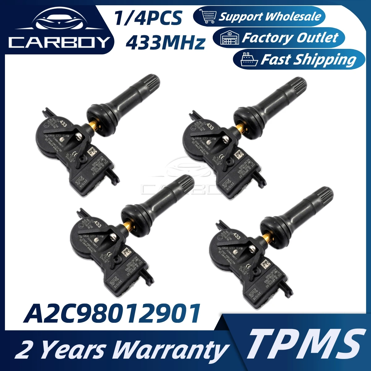 

A2C98012901 A2C39715000 68313387AA TPMS Sensor For Jeep Compass Renegade Grand Cherokee Chrysler Voyager Fiat 500X Dodge Durango
