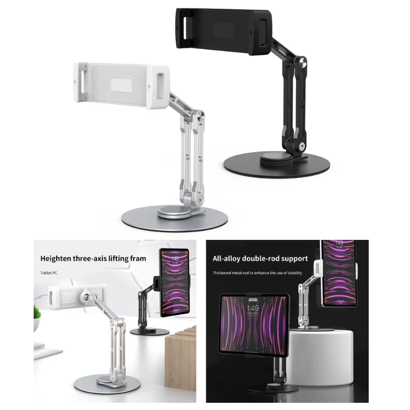 

Tablet Holder Long Arm Stand Clamp Holder Design For Tablets Pad Desktop Dropship