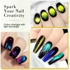 Rainbow Glitter Cat Eye Magnetic Nail Polish Set Starry Sparkle Chameleon Laser Cat Eye Mix Varnish Semi-Permanent Nail Salon Us 6