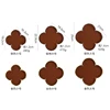 Flower-shaped Ceramic Leather Storage Plate Luxury Porch Key Decorative Plate Ornaments Electroplating Gold Edge Irregular Plate 6