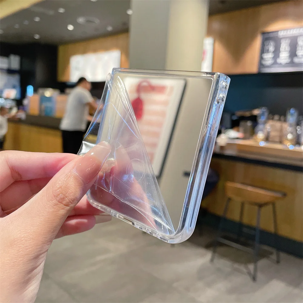 Luxury Mirror Thin Shockproof Makeup Case - Stylish Korean Design