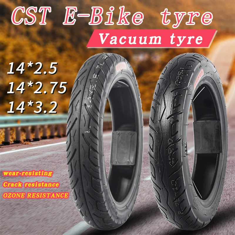 

CST 14 Inch Electric Bicycle Tires 14*2.5/3.2 C1728 14*2.75 18*1.75 Electric Cycle Tyre For E-BIKE Thicken vacuum tire