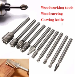 Dremel outils en titane, travail du bois manuel bricolage meuleuse électrique polissage perceuse gravure fraise 10 pièces 