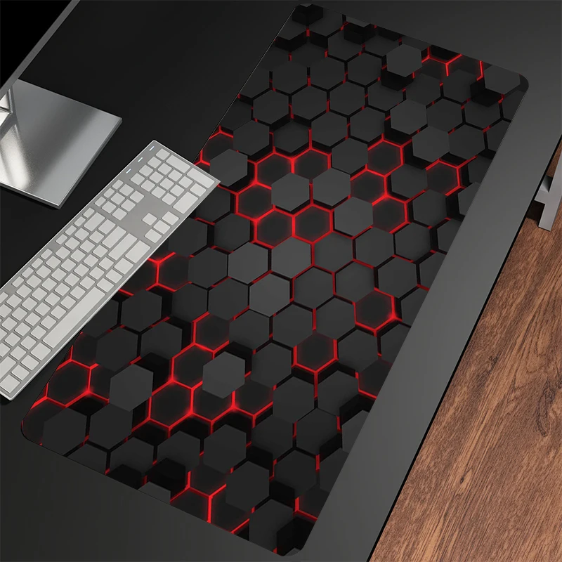 Jogo de Borracha Geométrica Mousepad Tapete de Rato Grande Almofadas de Mesa Grande Tapetes de Teclado Antiderrapante