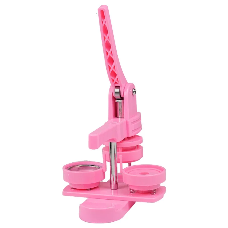 Rotate Swing away button badge making machine button badge maker 25mm 32mm 37mm 44mm 58mm mould cutter and badges