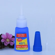 

20ml Liquid Super Glue 401 Instant Strong Glue Bond Leather DIY Adhesive Gel Apply for All Kinds of PVC Plastic Materials
