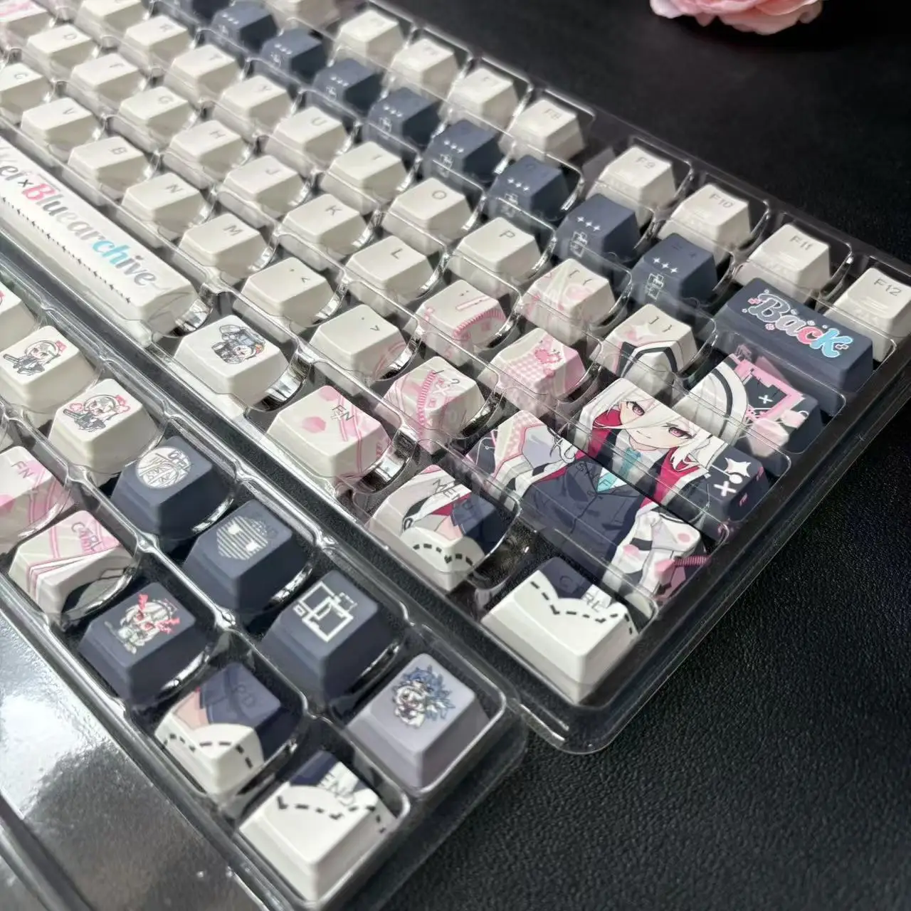 블루 아카이브 케이 키캡 122키 게이밍 애니메이션 PBT 염료승화 체리 키캡 (Made68, Mad68, Wooting 60 호환)