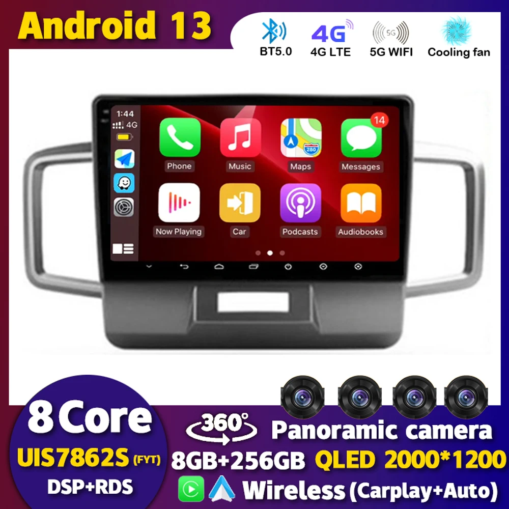 

Android 13 Carplay Auto Car Radio For Honda Freed 1 2008-2016 Navigation 4G+WIFI Multimedia Video Player Stereo Head Unit Audio