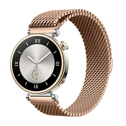 Sleek Milanese Mesh Metal Bracelet Strap, 18mm/22mm, - 18mm watch strap (Rose gold)