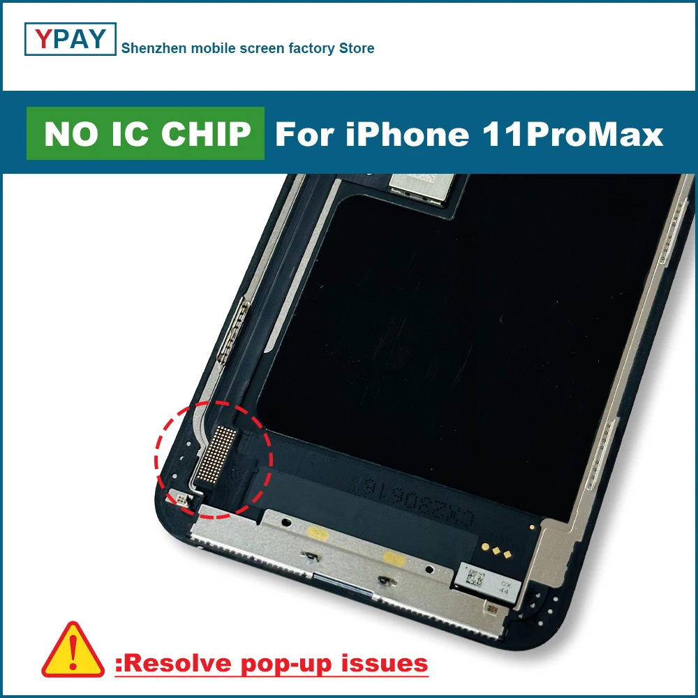 NO IC Chip JK Series iPhone 11 LCD 11Pro12 12Pro LCD Display Touch Screen Digitizer Assembly No Dead Pixel Replacement Parts