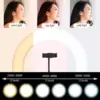 16/26/33cm LED Selfie Ring Light with Phone Stand Dimmable led Fill Lamp Photography Ringlight for Tiktok Video Live Fill Lamps 3