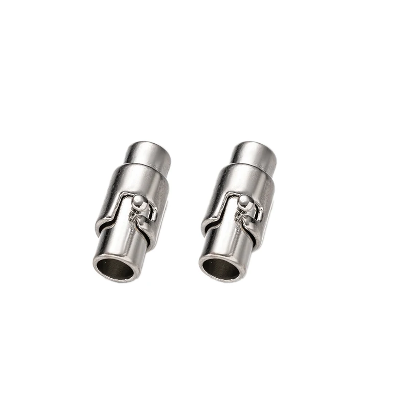 5/10 Stück 3/4/5/6/8 mm starke magnetische Verschlüsse mit Verriegelung für DIY Lederband Endkappe Armband Halskette Anschlüsse Schmuckherstellung – Detail 3