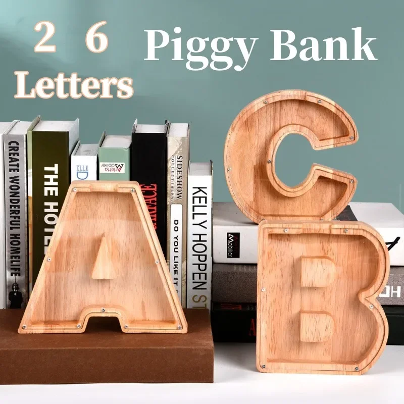 26 englische Sparschweine aus Holz, Münzen, Geldspardose, Münzen, Aufbewahrungsbox, Schreibtisch, Ornamente, Heimdekoration, Basteln, Weihnachten_voghion.com