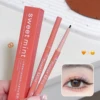 Silky Black Brown Eye Liner Pencil Waterproof Eyeliner Pen Natural Matte Eyeliner Long-lasting Easy To Color Eye Makeup Cosmetic 6