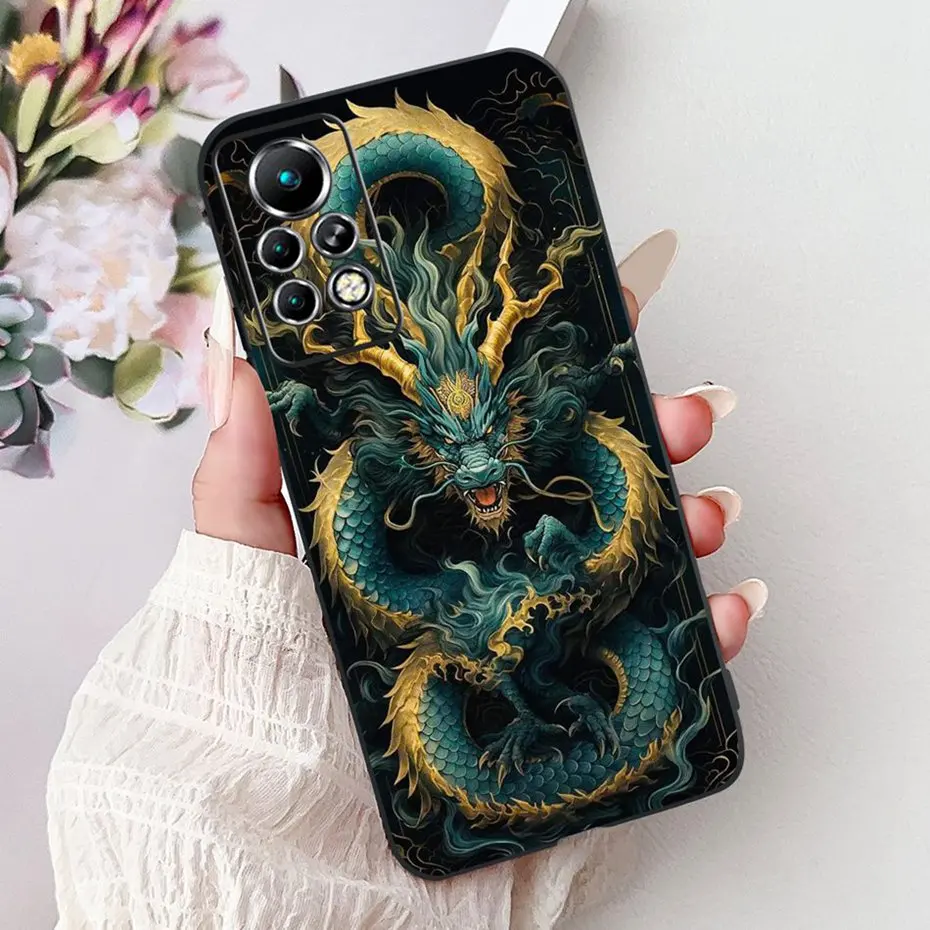 Sleek Black Silicone Soft Back Phone Case - New Design