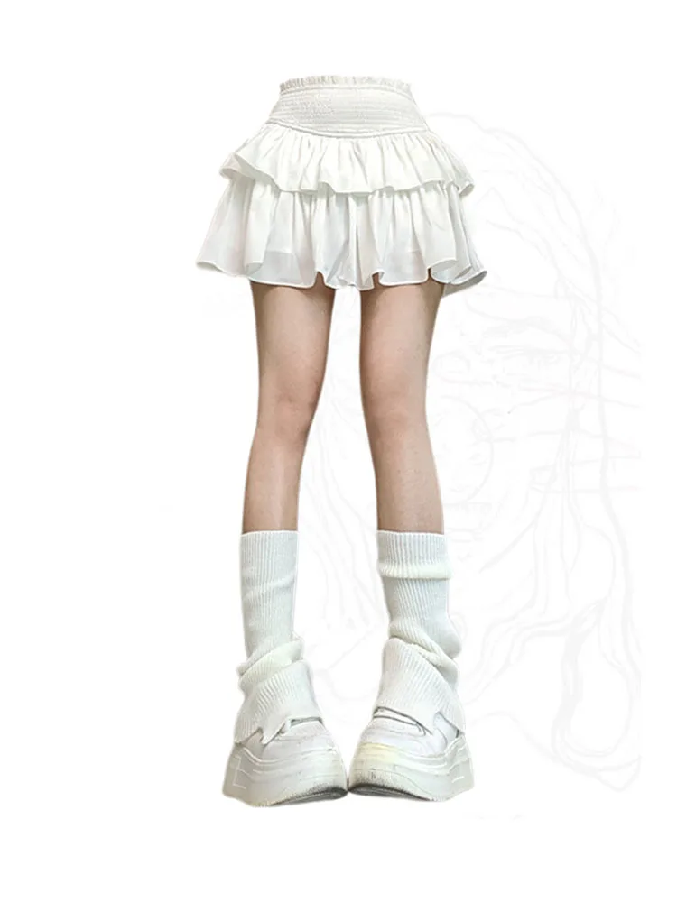 

Элегантные облегающие Женские мини-юбки с высокой талией, Новинка лета 2024, однотонная трапециевидная юбка, френч-кокетка, дизайнерское сказочное бальное платье