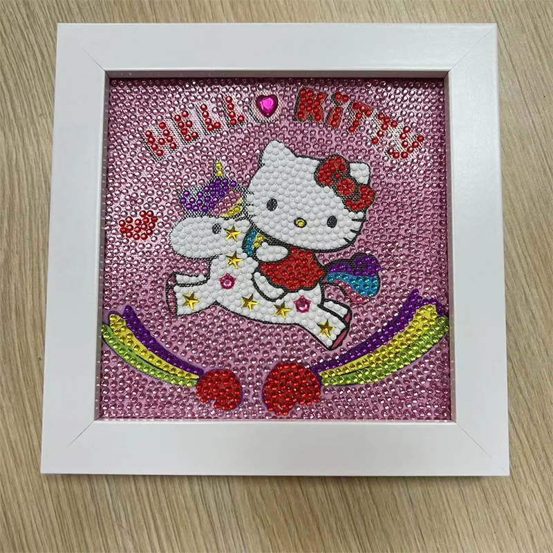 Hello Kitty Kuromi Kits De Pintura Diamante, Anime Girl, Desenhos Animados  5D, DIY, Diamante Redondo Completo, Mosaico, Decoração de Casa - AliExpress
