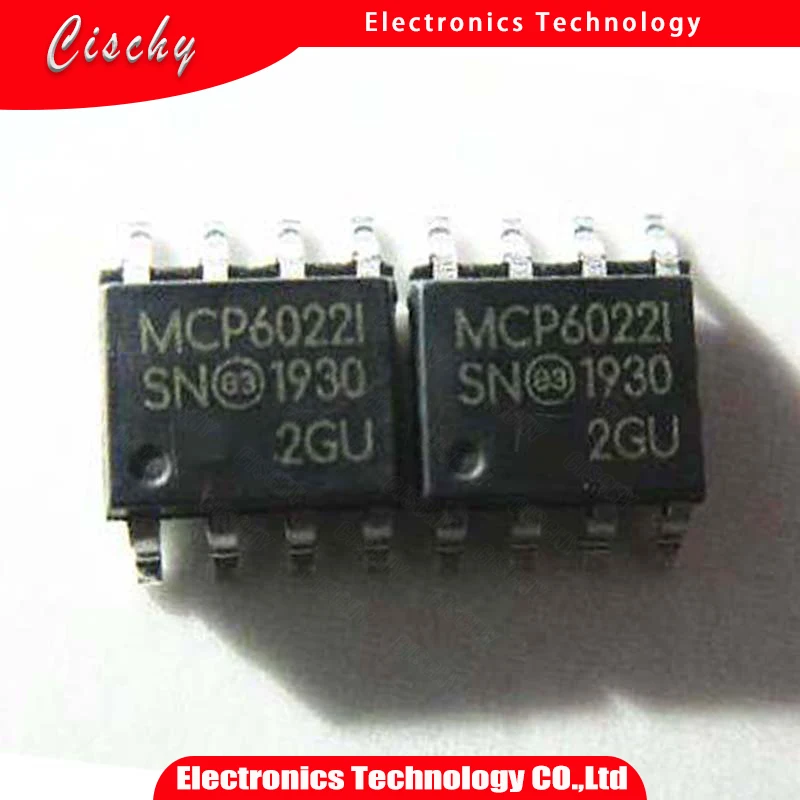 10PCS MCP6022 I/SN SOP 8 MCP6022 I SOP MCP6022 SMD SOP8|Integrated