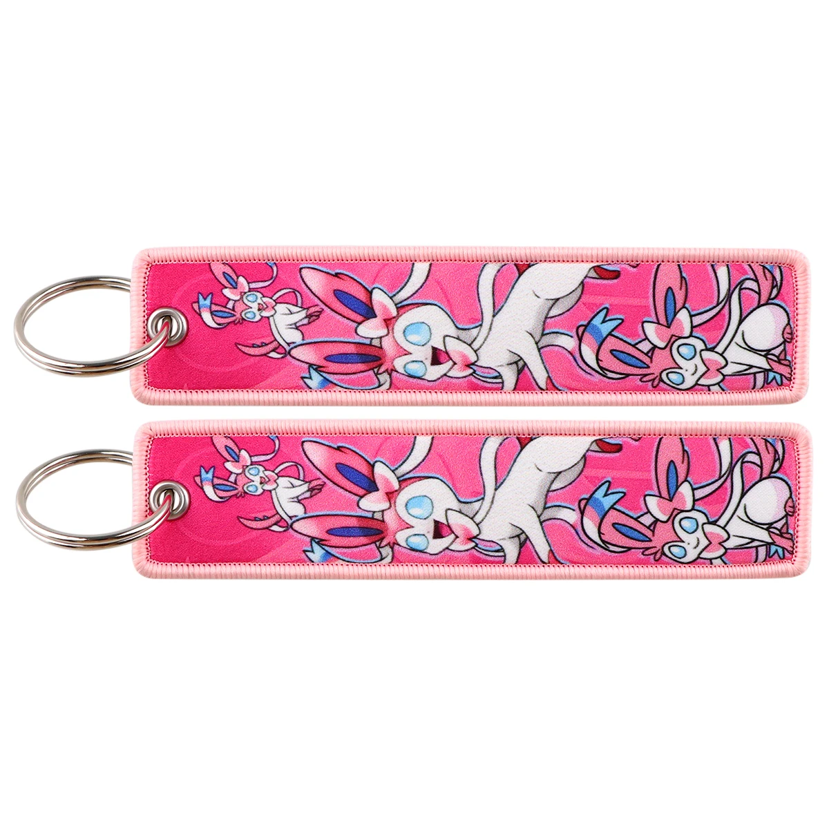 Charming Anime Cute Cartoon Embroidered Keychain | Stylish Key Holder & Accessory Gift