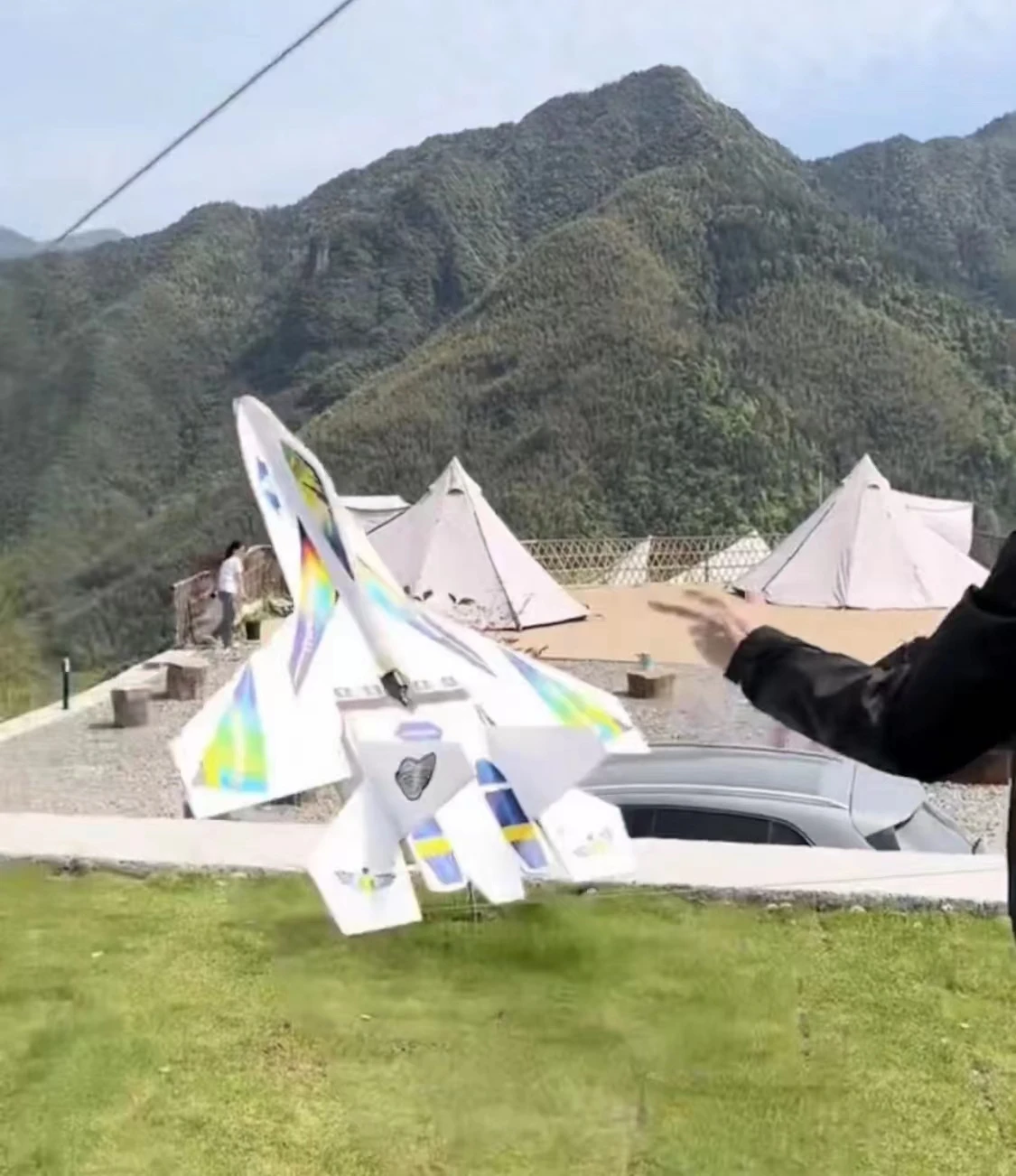 Fixed Wing SU-27 RC Glider with Auto Balance Fixed Wing RC Aircraft RTF RC Toys Children's Model DIY RC Airplane 2