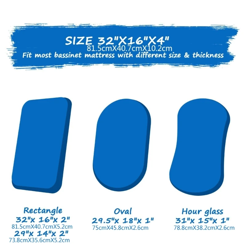 77HD Waterproof Fitted Sheets Gender Neutral Fitted Sheets Protector Pad Soft & Protective Bedding Cotton for Your Infant