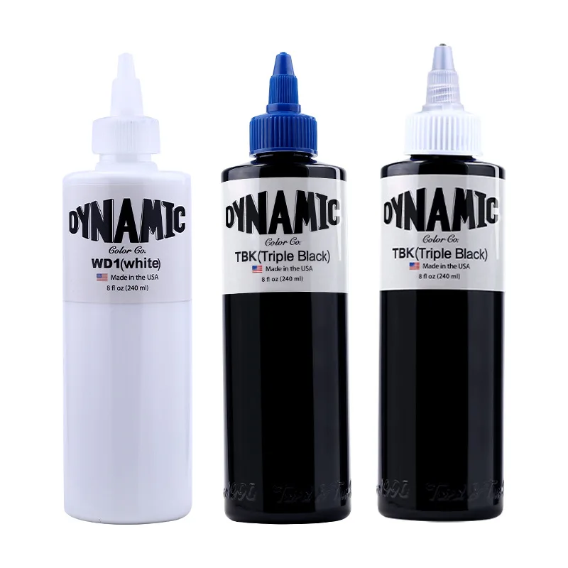 Tattoo Ink 8oz (240ml)  Three colours Professional DIY Tattoo Pigment Permanent TattooInk Body Art Tattoo Pigment Tattoo Tools 6 colours professional acrylic paint set 12ml tubes drawing painting pigment used in arts and crafts