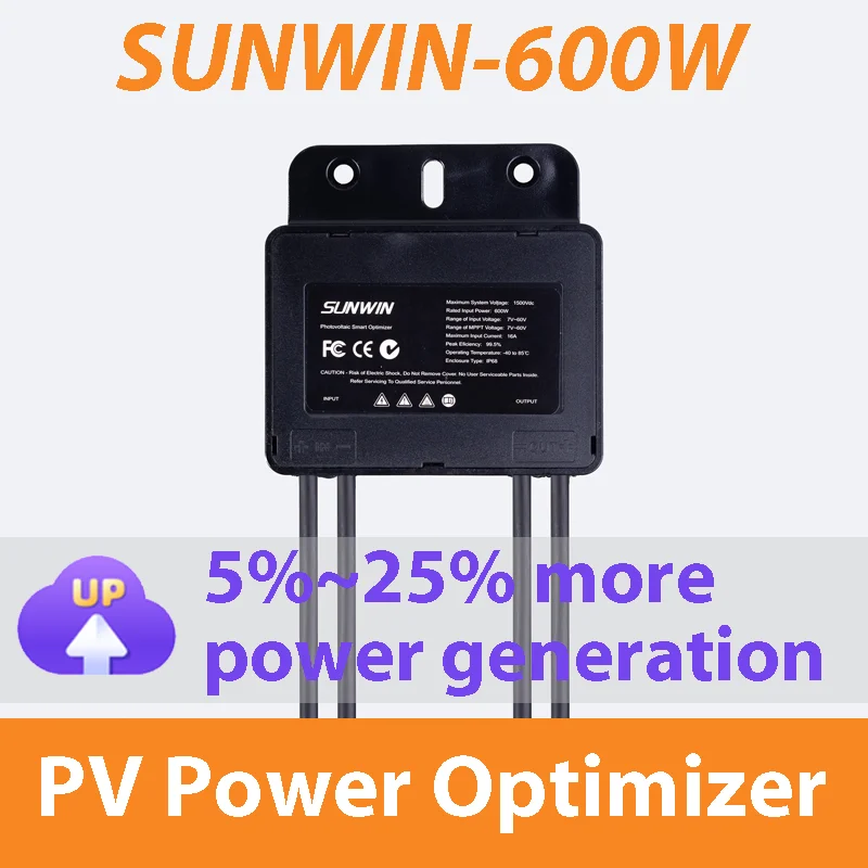 

Интеллектуальный PV-оптимизатор постоянного тока 600 Вт MPPT напряжение 7 в-60 в максимальная эффективность 99.5%
