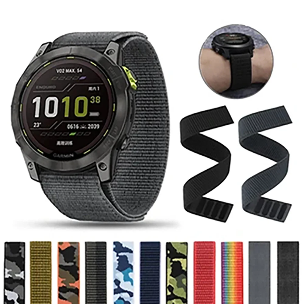 Premium Nylon Smart Watch Band Replacement - 22mm Wristband Bracelet Accessory
