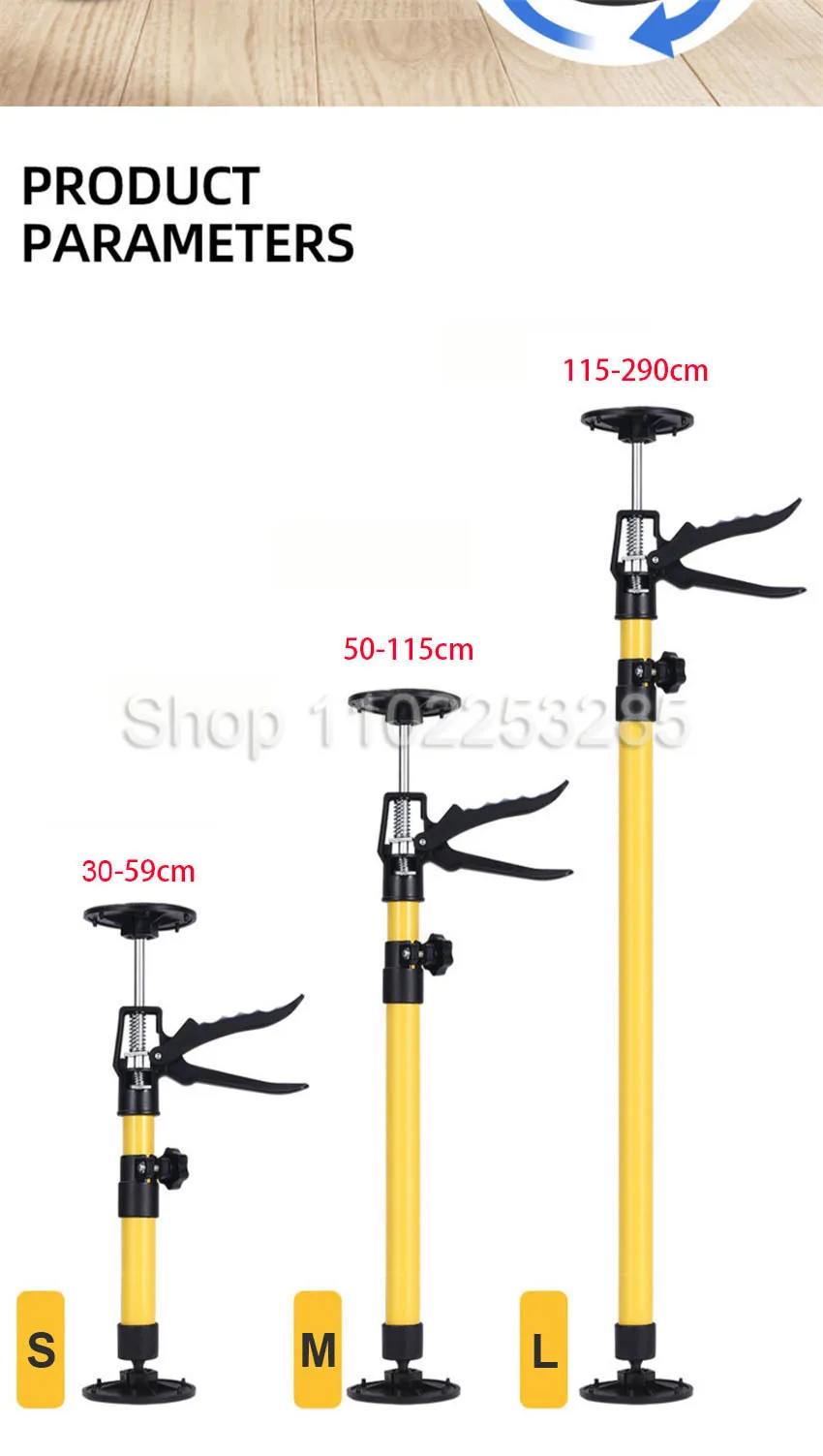 trabalho Jack, Drywall Cabinet Board Lifting Support,