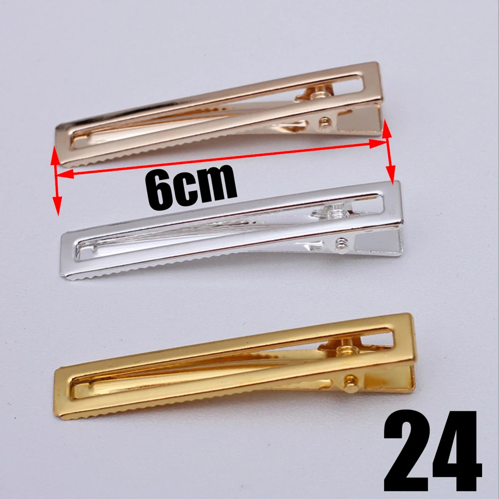 REGELIN 10pcs KC/골드/실버 구리 헤어 쥬얼리 설정 빈 기본 DIY 헤어 클립 헤어핀 자용 레트로 헤어 액세서리