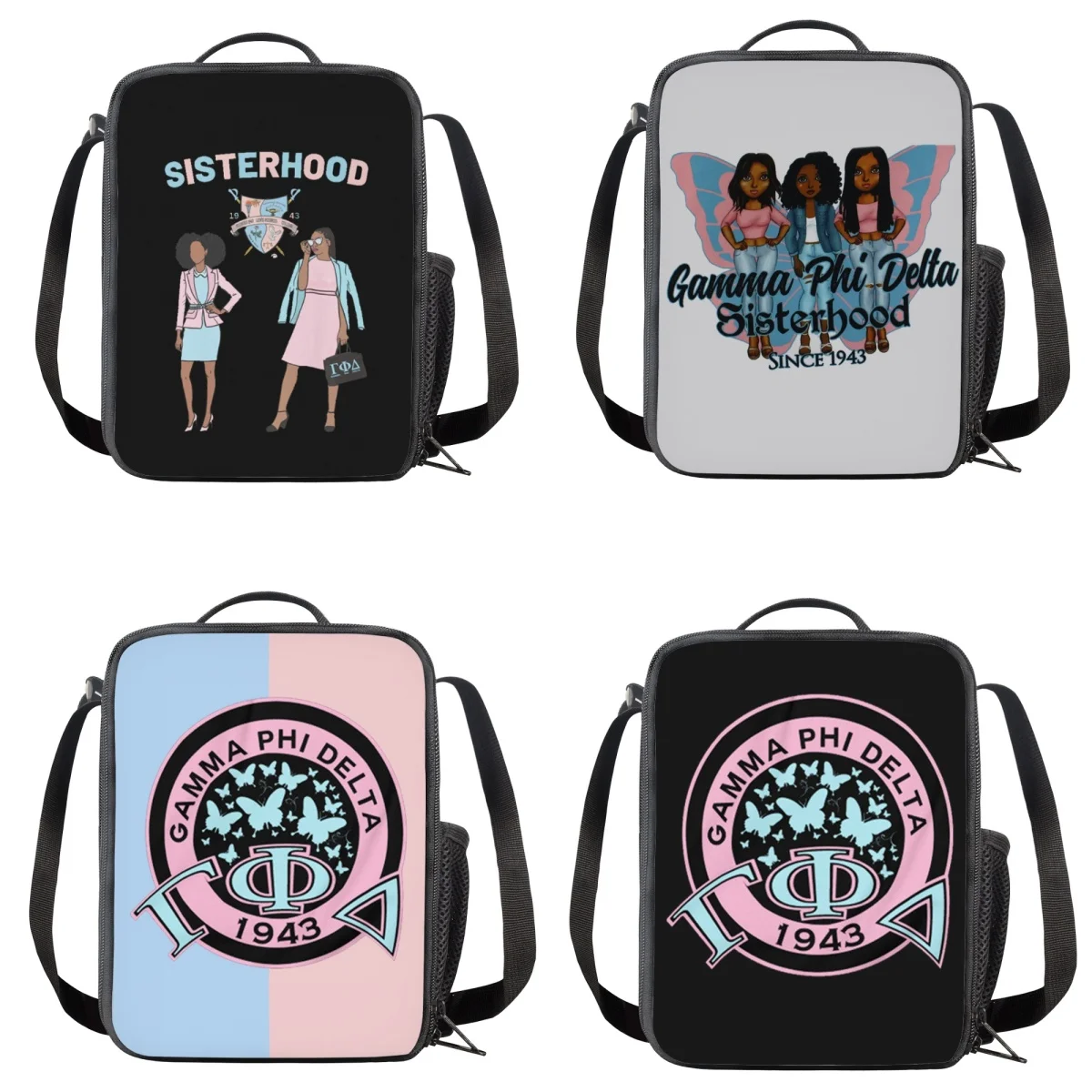 

Portable Lunch Bag for Kids Gamma Phi Delta Reusable Insulated Lunch Boxes School Children Handy Lunchbag Food Bags Mochila