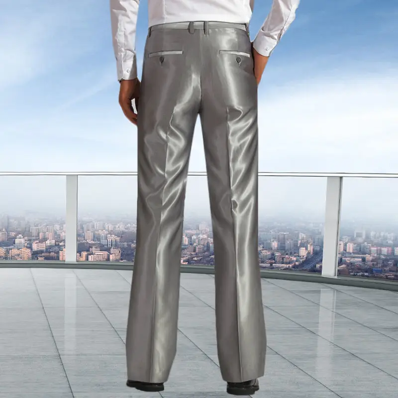 2024 Spring Summer Men Fashion Business Thin Suit Pants Men Formal Solid Color Dress Pants Male Long Baggy Office Trousers A257 6