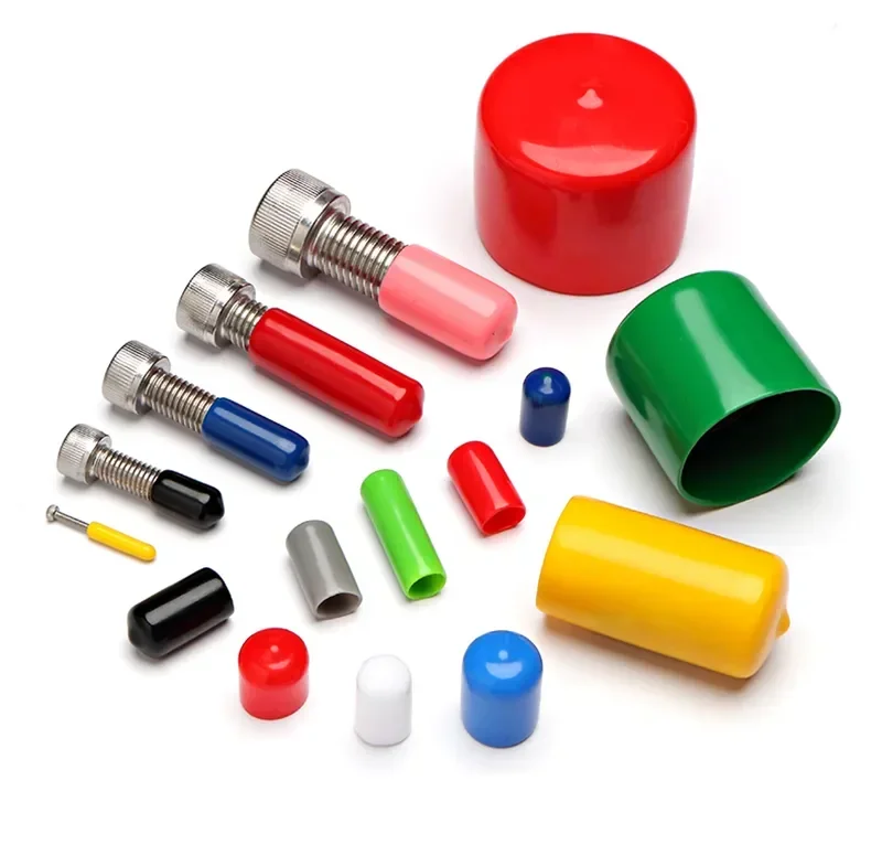 Description Picture 2 of itemSoft Sheath Seals Cap Protective Sleeve Rubber End Caps Plug Cover Decorative Stopper Set Thread Protection Outer Nuts Plastic
