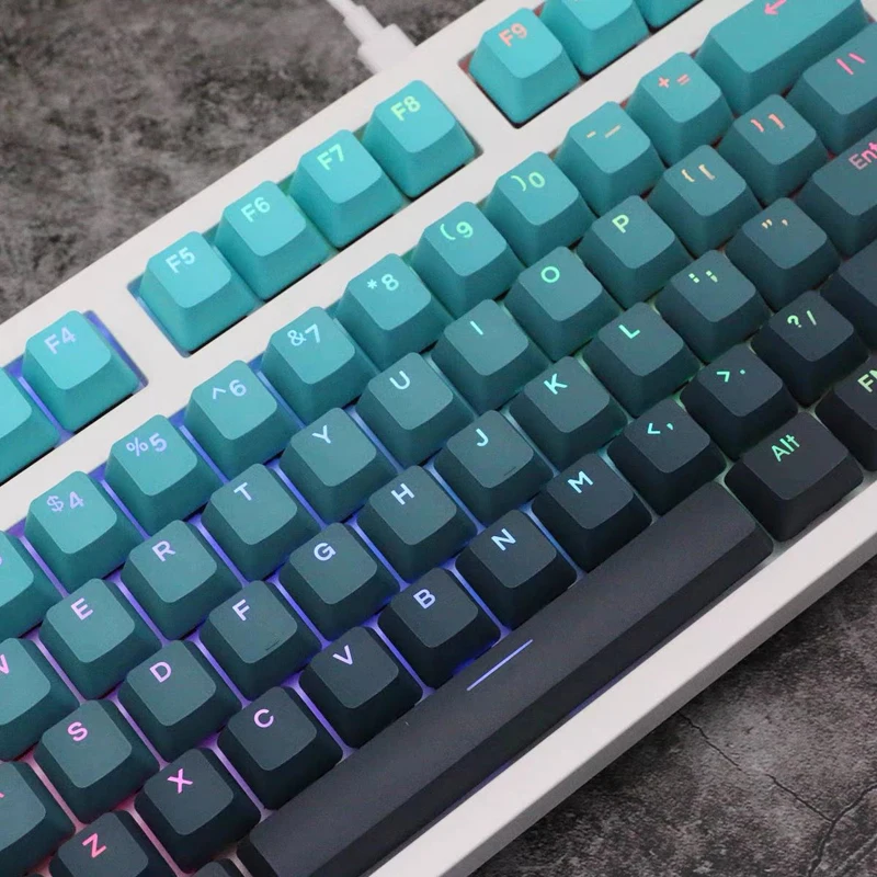 keycaps perfil oem double-shot chave tampão para