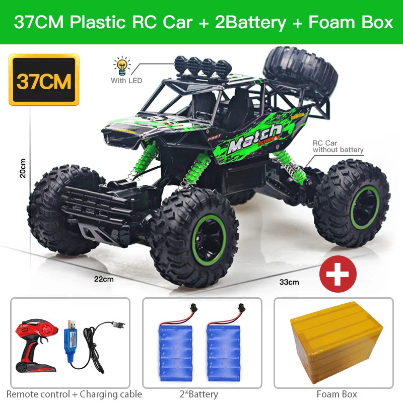 ZWN 1:12 / 1:16 4WD RC Car With Led Lights 2.4G Radio Alloy Remote