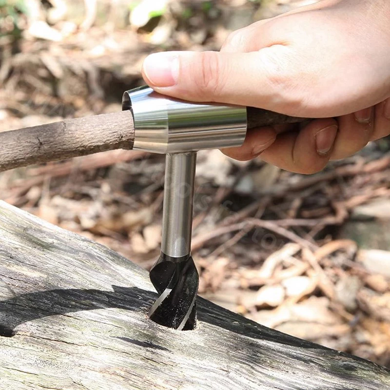 

Bushcraft Manual Auger Outdoor Survival Hand Drill Survival Gear Tool Outdoor Sports Jungle Crafts Camping Bushcraft Accessories