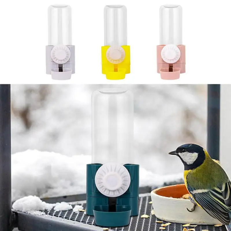 

1PCS Bird Feeder Plastic Food Water Feeding Automatic Drinker Parrot Pet Water Dispenser Water Bird Feeder Large Capacity Water