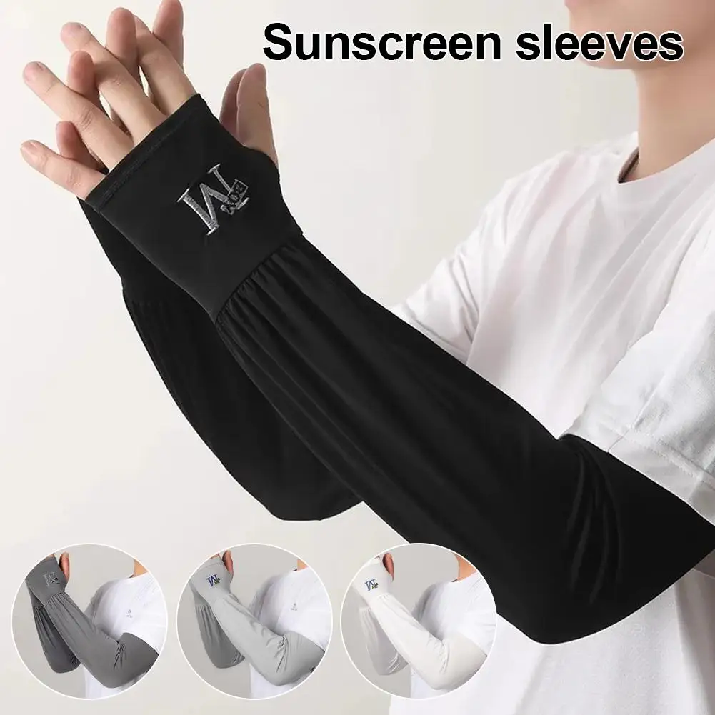 

Summer Unisex Arm Sleeves Cooling Anti UV Quick Drying Arm Fishing Arm Cycling Outdoor Elastic Running Breathable Cover Sle T2M5