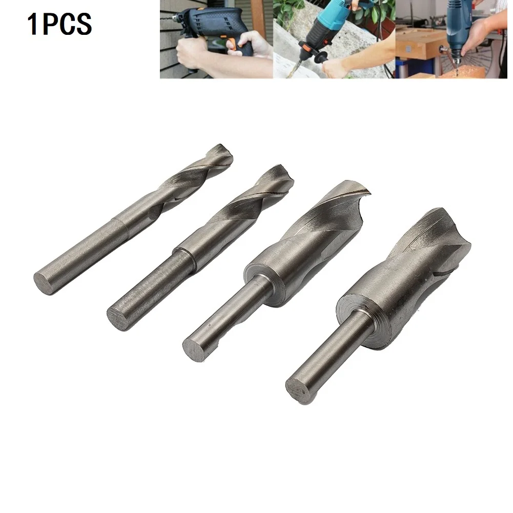 1pc HSS Drill Bits 14-32mm Round Shank 135-150mm For Drilling Iron Steel Plastic Wood Aluminum Machinery Accessories Parts