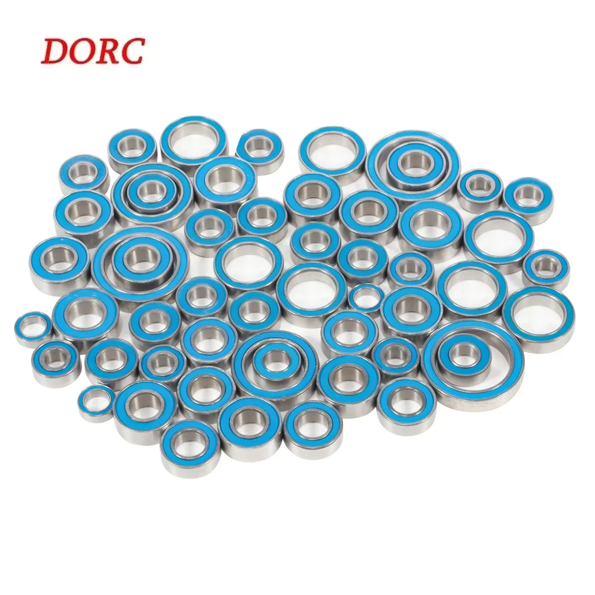 55Pcs Set Di Cuscinetti Sigillati Per 1/10 Rc Car Crawler Trx6 G63 6X6 Chassis Porta Axle Trasmissione Parti Di Ricambio