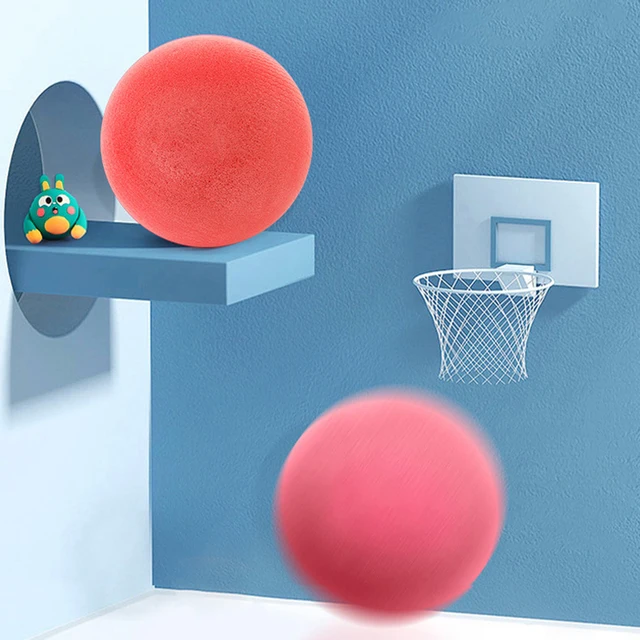 bola silenciosa anti-queda sem bombeamento necessário macio alto elástico  esfera sólida esportes multicolor silencioso bola de basquete brinquedo  para