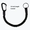 33in Cowtail One. Whitewater Rescue Bungee Towline Tether, White water cow tail,cow Tether 33" + Carabiner paddling safetety 1