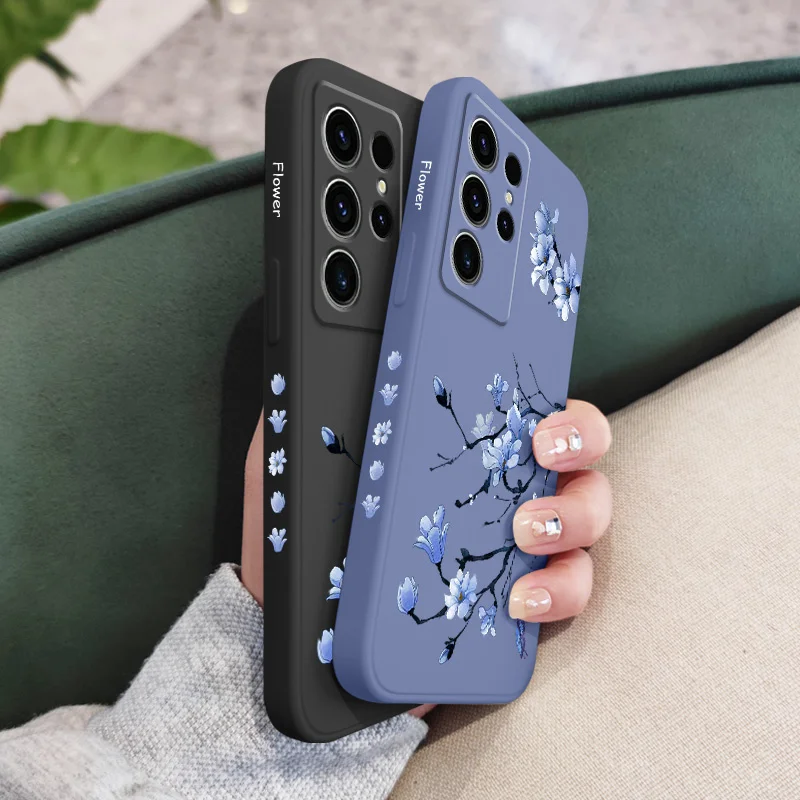 Blooming Orchid Silicone Phone Case Cover