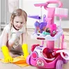 Children's Simulation Sweeping Toys Play House Pretend Cleaning Kit Tool Trolley Boy Girl Toys Gift Parenting Puzzle Toys Gift 1