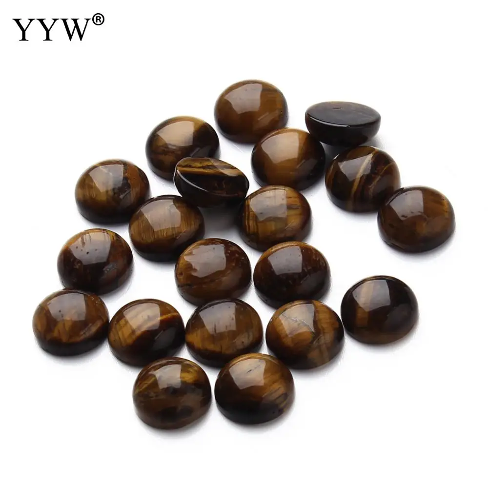 

YYW 20PCs/Bag Natural Semi-precious Tiger Eye Stone Reiki Healing Polished Gem Bedroom Office Decoration DIY Jewelry Accessories